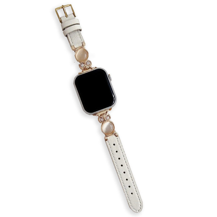 Bandaura Apple Leather translucent stones