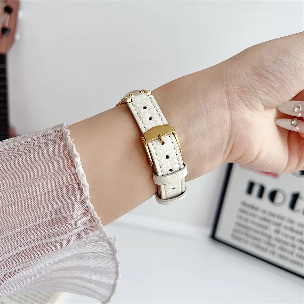 Bandaura Apple Leather translucent stones
