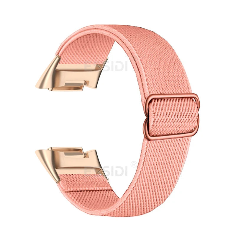 Bandaura fitbit nylon stretch pink