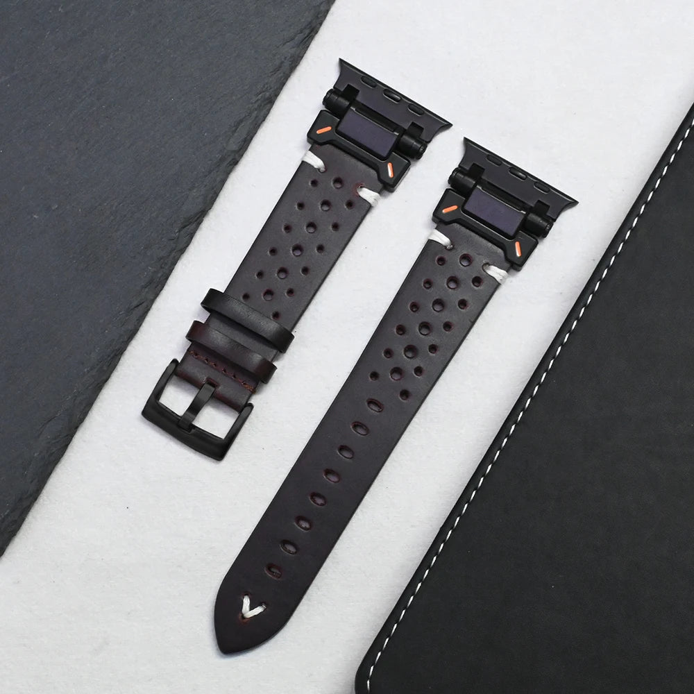 bandaura apple leather commanding black