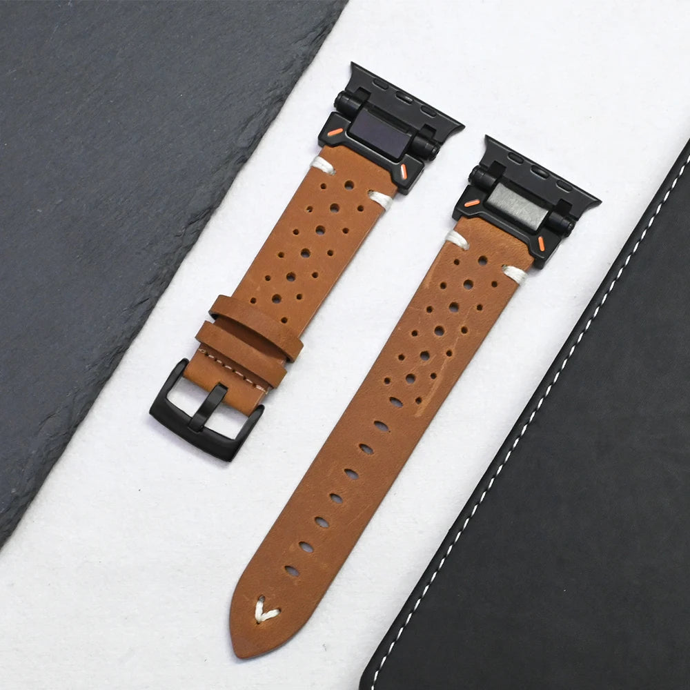 bandaura apple leather commanding brown black