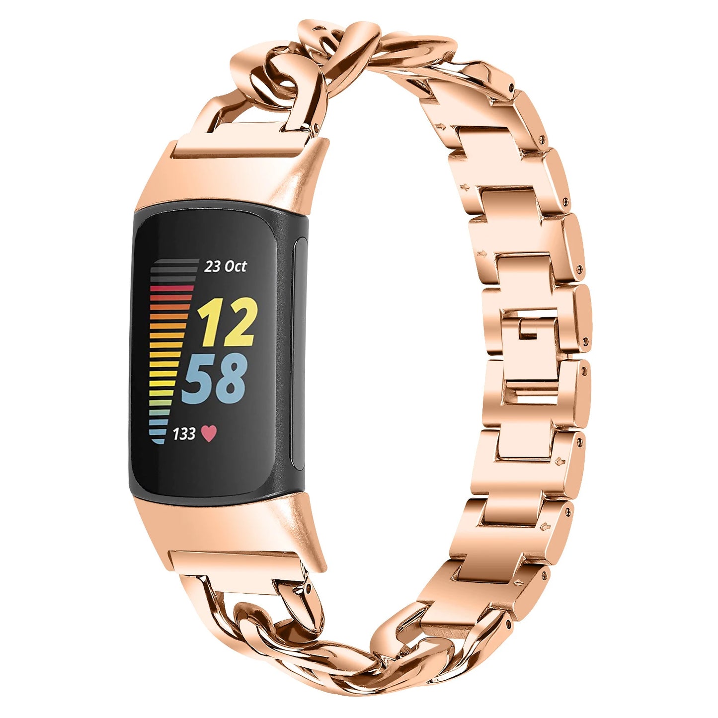 bandaura fitbit cowboy rose gold