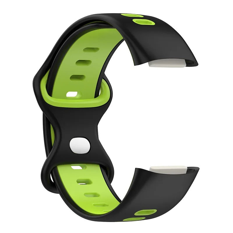 bandaura fitbit silicon sports green black