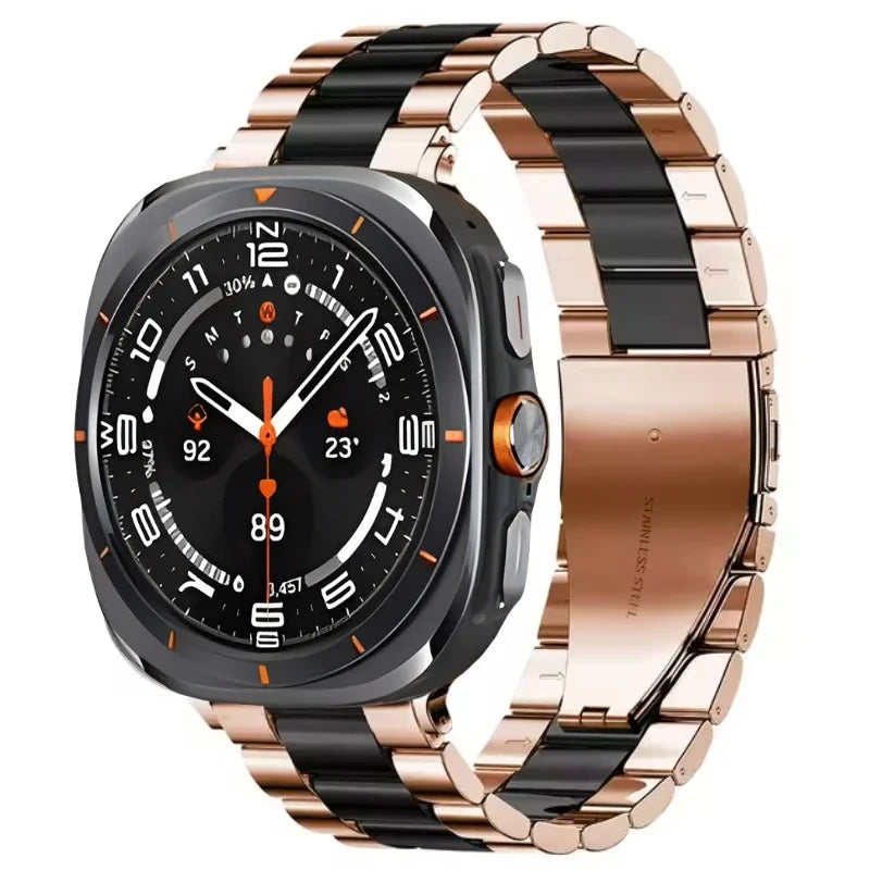 stainless steel ultra rose gold black