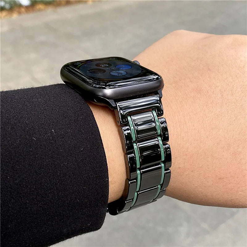 Bandaura Apple Ceramic black green