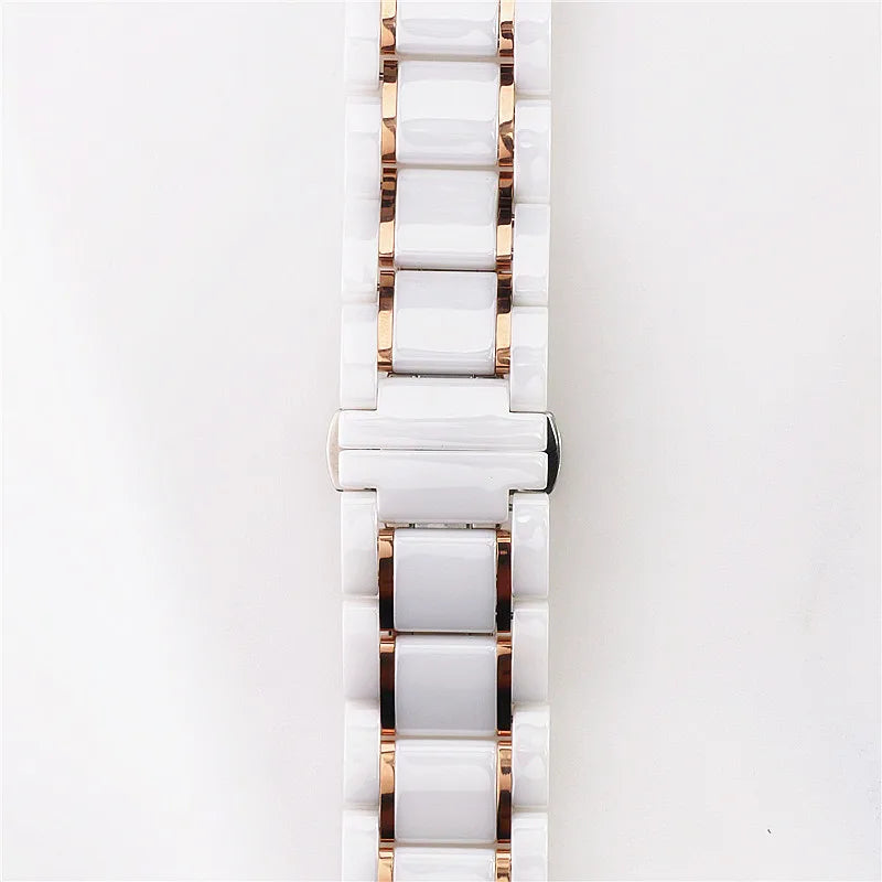 Bandaura Apple Ceramic  white rose gold