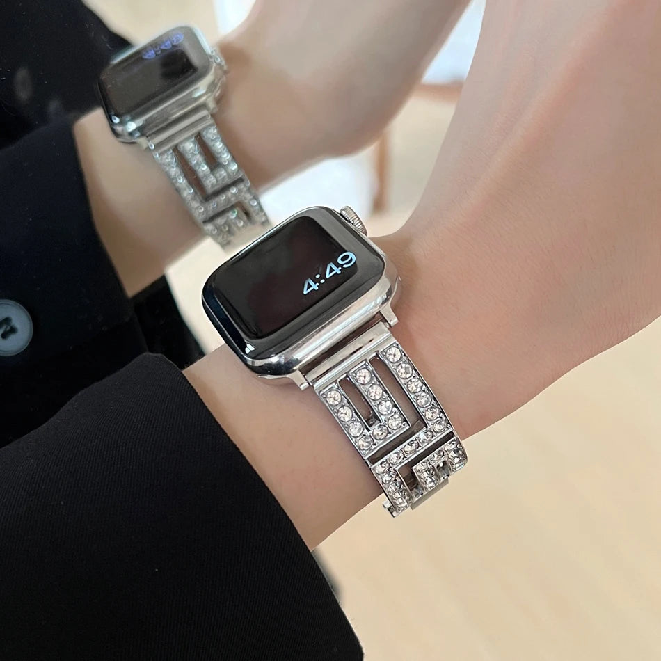 Bandaura Apple Metal Greek Bling
