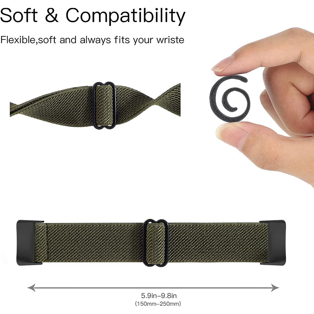 Bandaura fitbit nylon stretch
