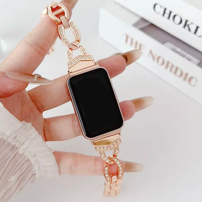 Bandaura samsung metal rhinestones rose gold