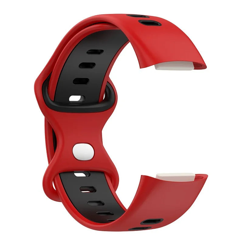 bandaura fitbit silicon sports red
