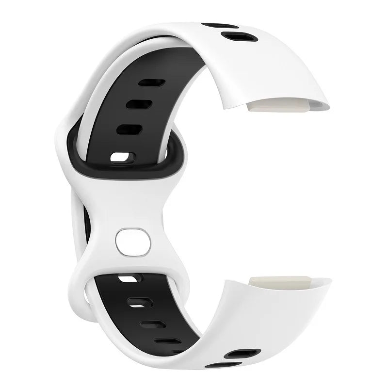 bandaura fitbit silicon sports white black